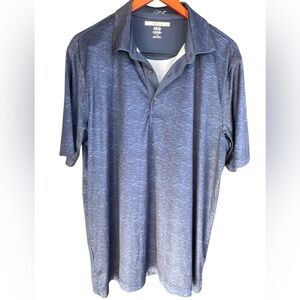 💙⛳️Greg Norman golf polo shirt size L in cool, subtle blue pattern. Excellent!